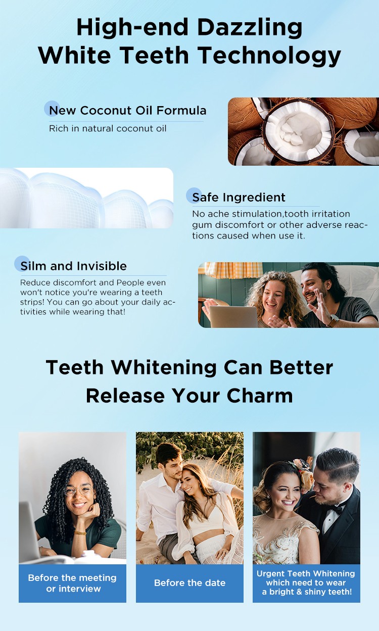 HP Coconut Oil Teeth Whitening Strips