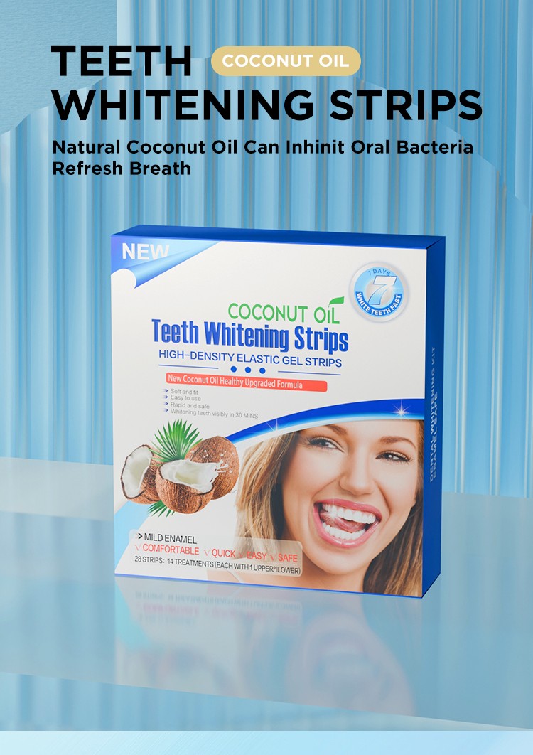 Coconut Oil Teeth Whitening Gel Strips